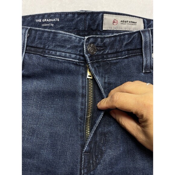 AG Adriano Goldschmied The Graduate Tailored Leg Men's Stretch Blue Jean W36 L34 - Picture 5 of 16